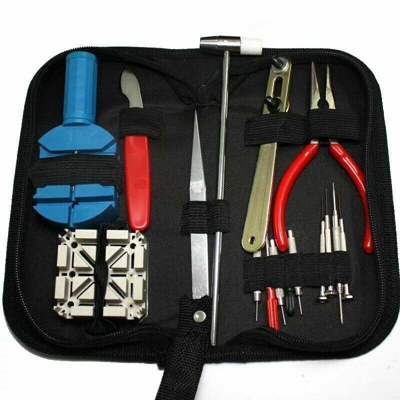 Watch Repair Kit Professional Watchmaker Back Case Remover Opener Battery Replac