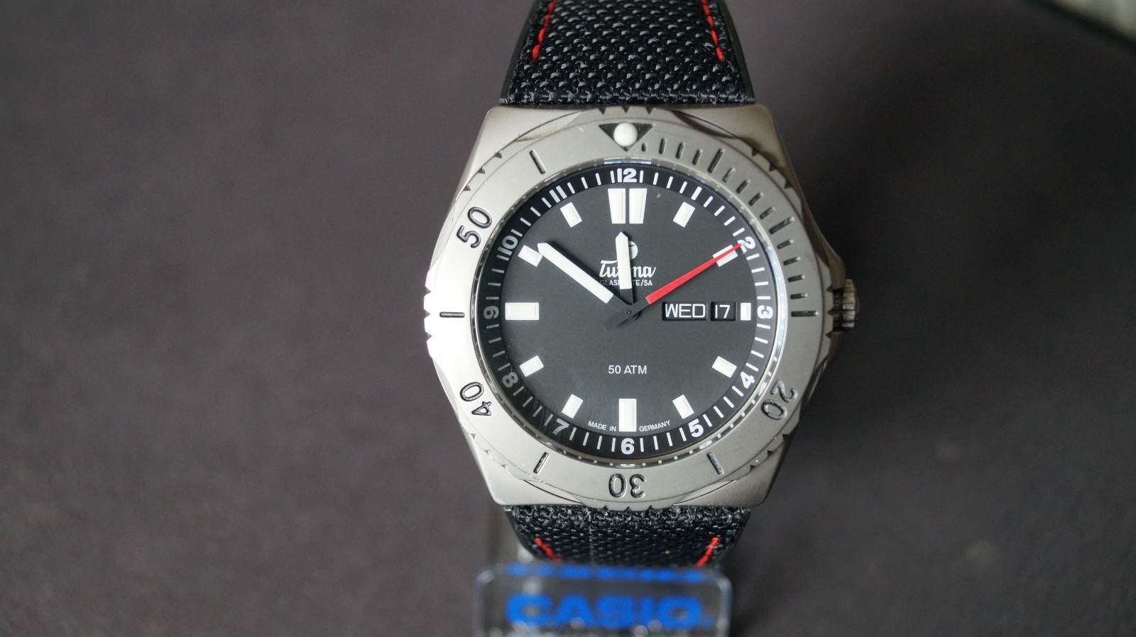 Tutima M2 Seven Seas 6151-01 Titanium black date day case 44mm 500m automatic