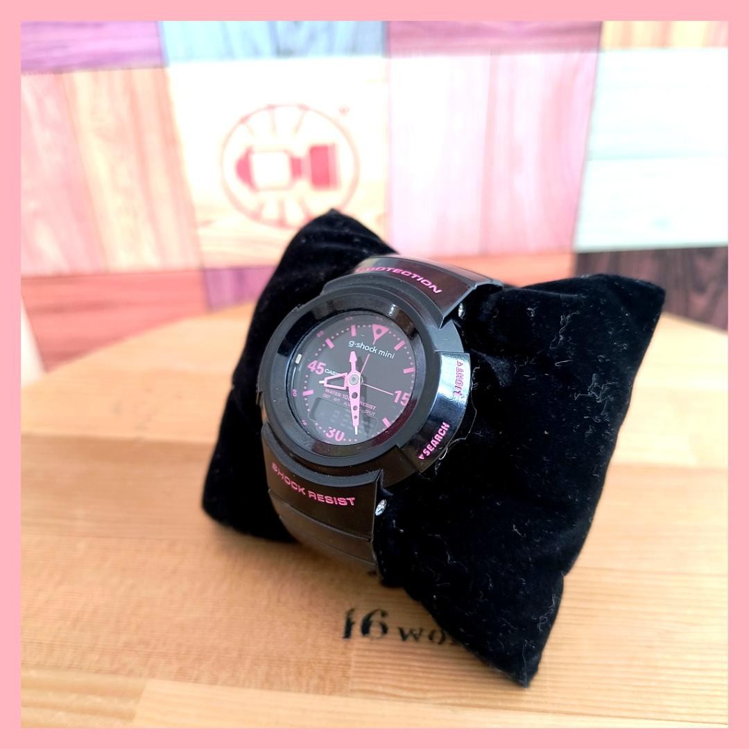 G-Shock mini Black/Pink Watch GMN-50 Casio Shock Resistant