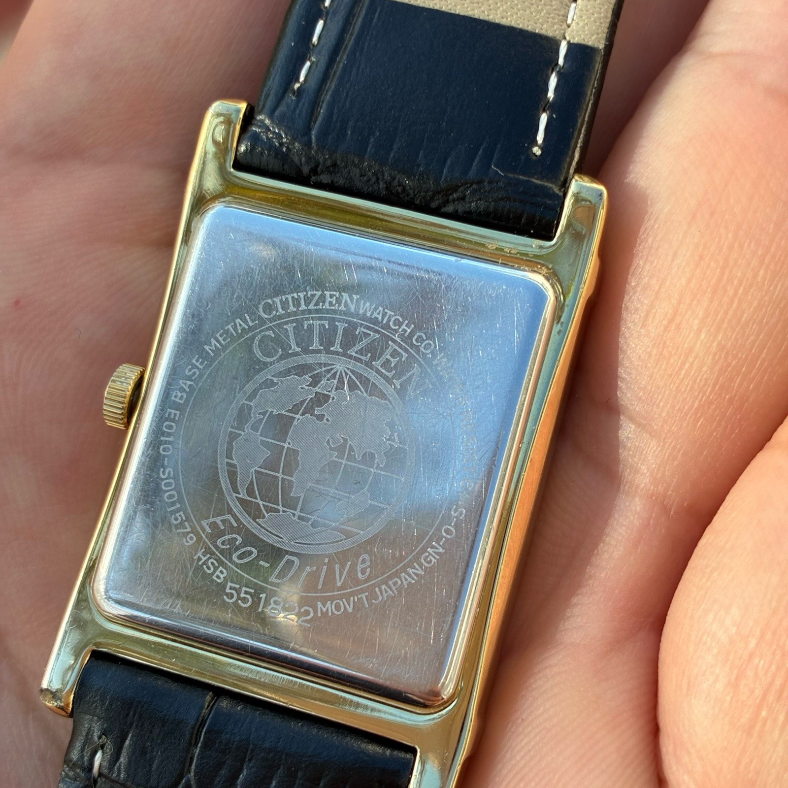 STUNNING Citizen Eco-Drive Men’s Tank Watch – READ Description