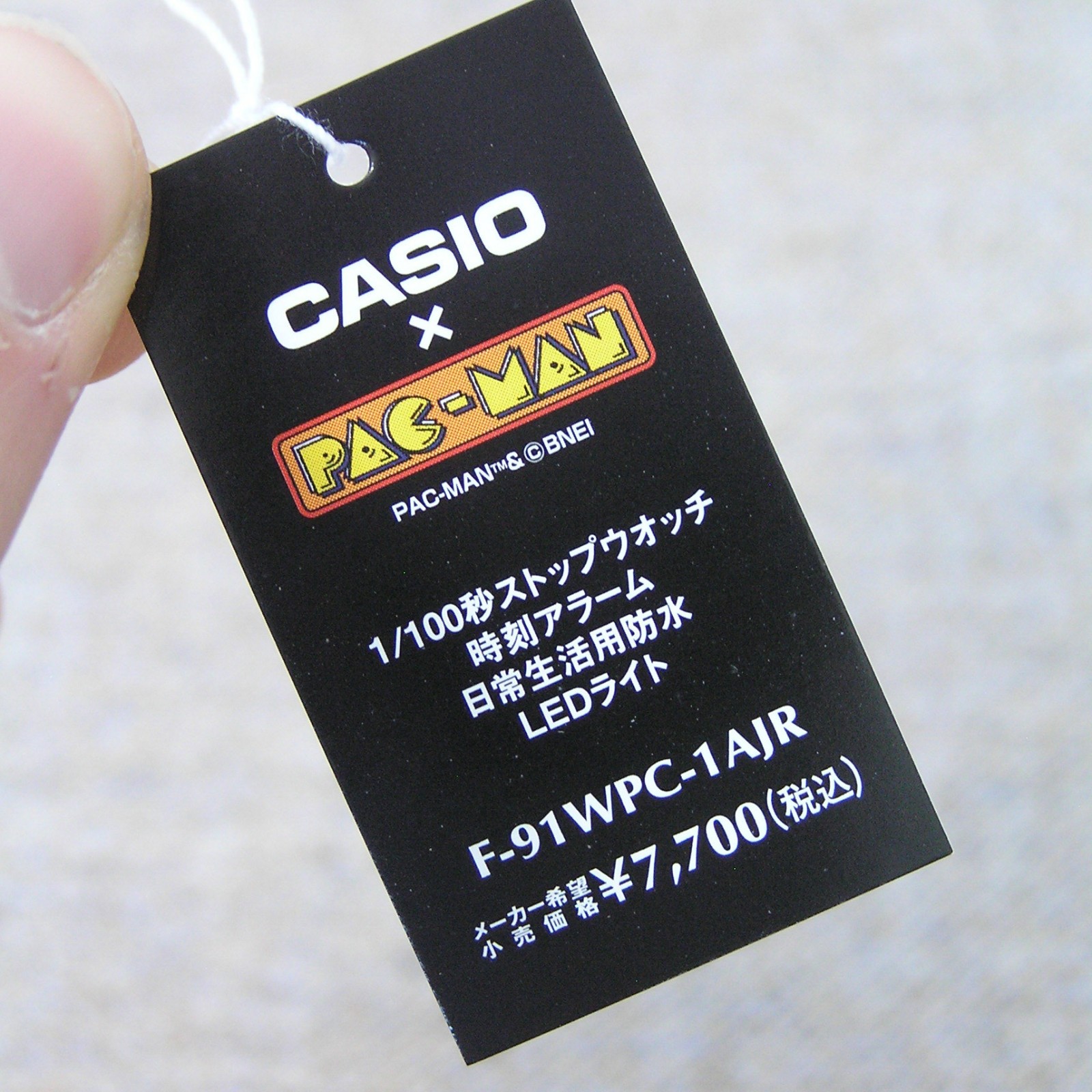UK STOCK CASIO F-91WPC-1ADR Pac Man Limited Edition Bandai Japan Exclusive