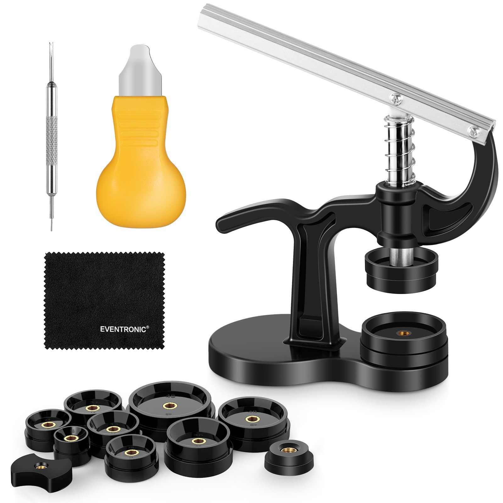 Eventronic 16Pcs Watch Press Tool Set, Back Case Closer for Closing the 16PCS