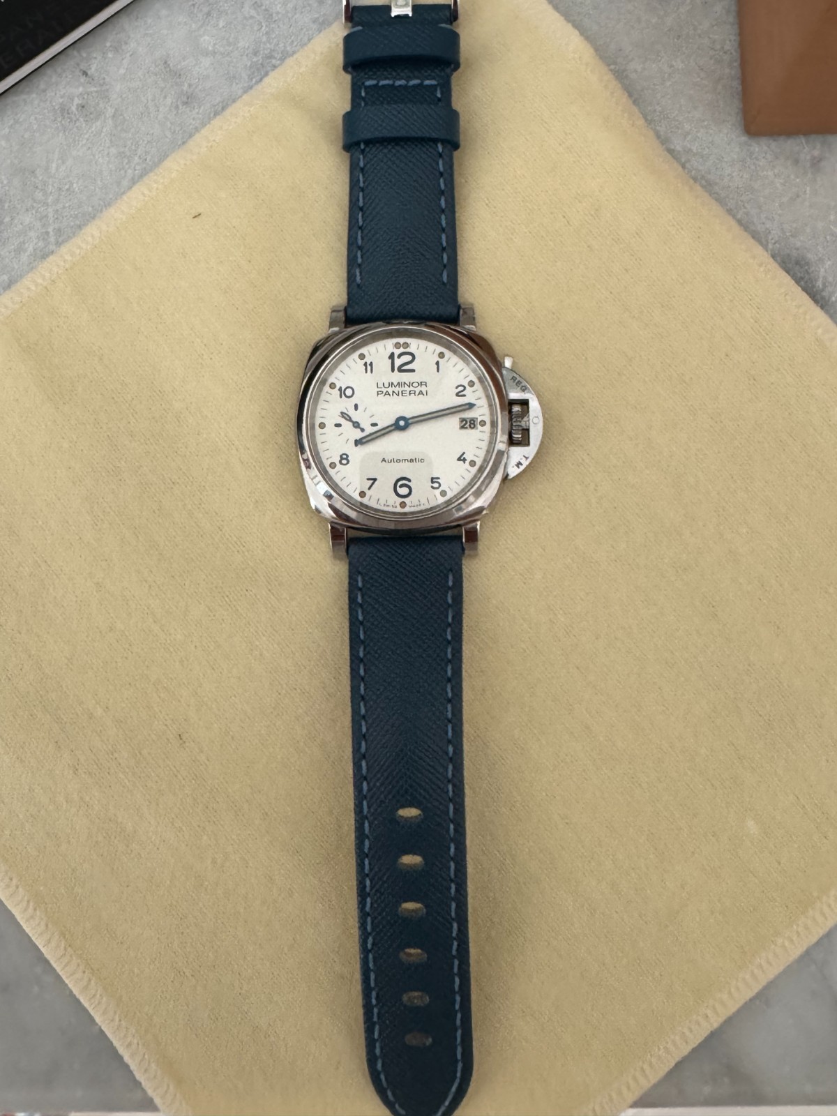 Panerai 38mm Luminor Due Ivory Men’s Watch – PAM00903 – w/ 2 Straps