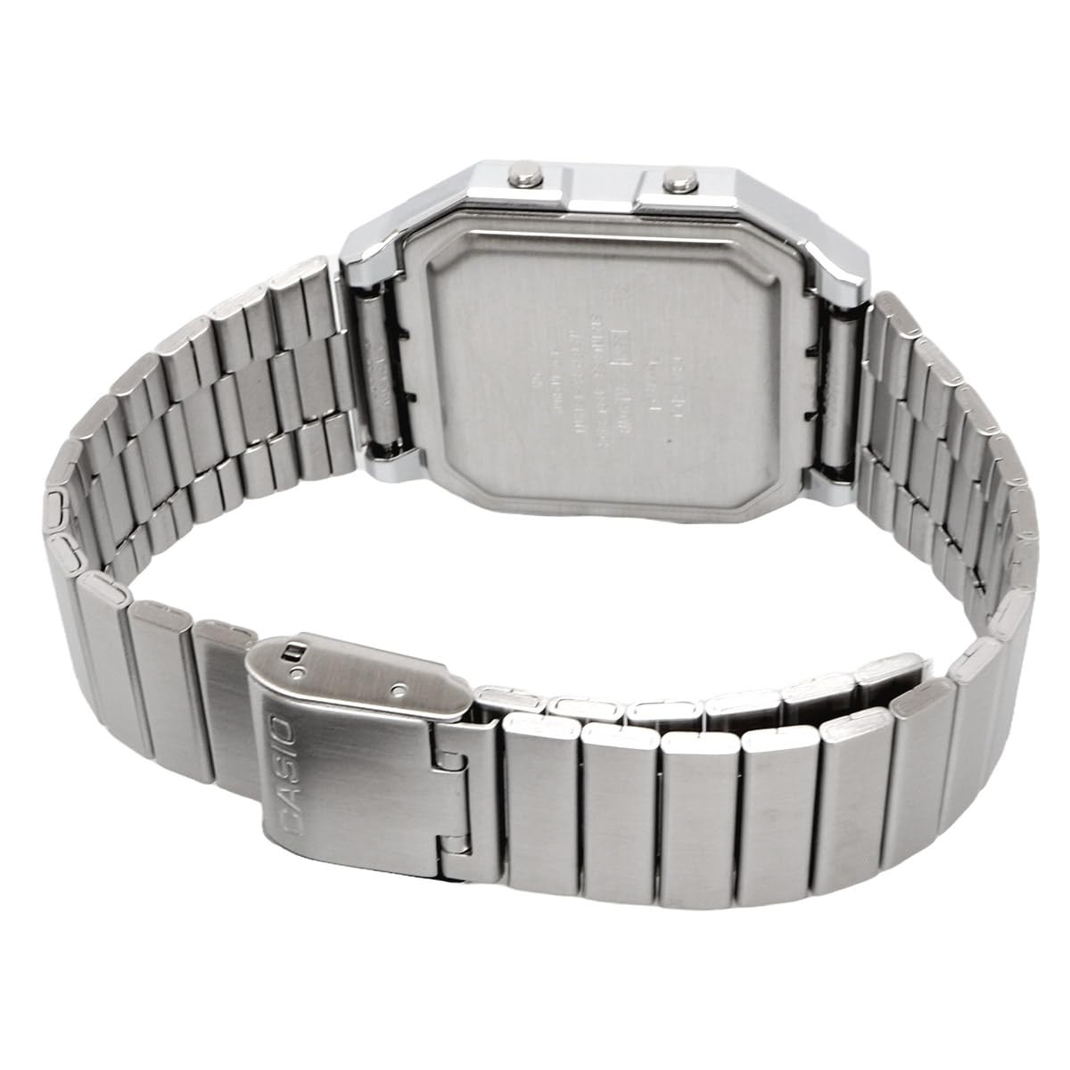 CASIO A130WE-1A Vintage Digital Analog Watch Unisex Silver Black