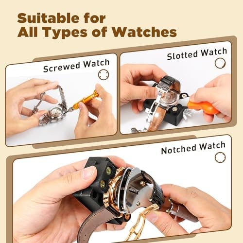 Eventronic 154PCS Watch Repair Tool Kit with Watch Press