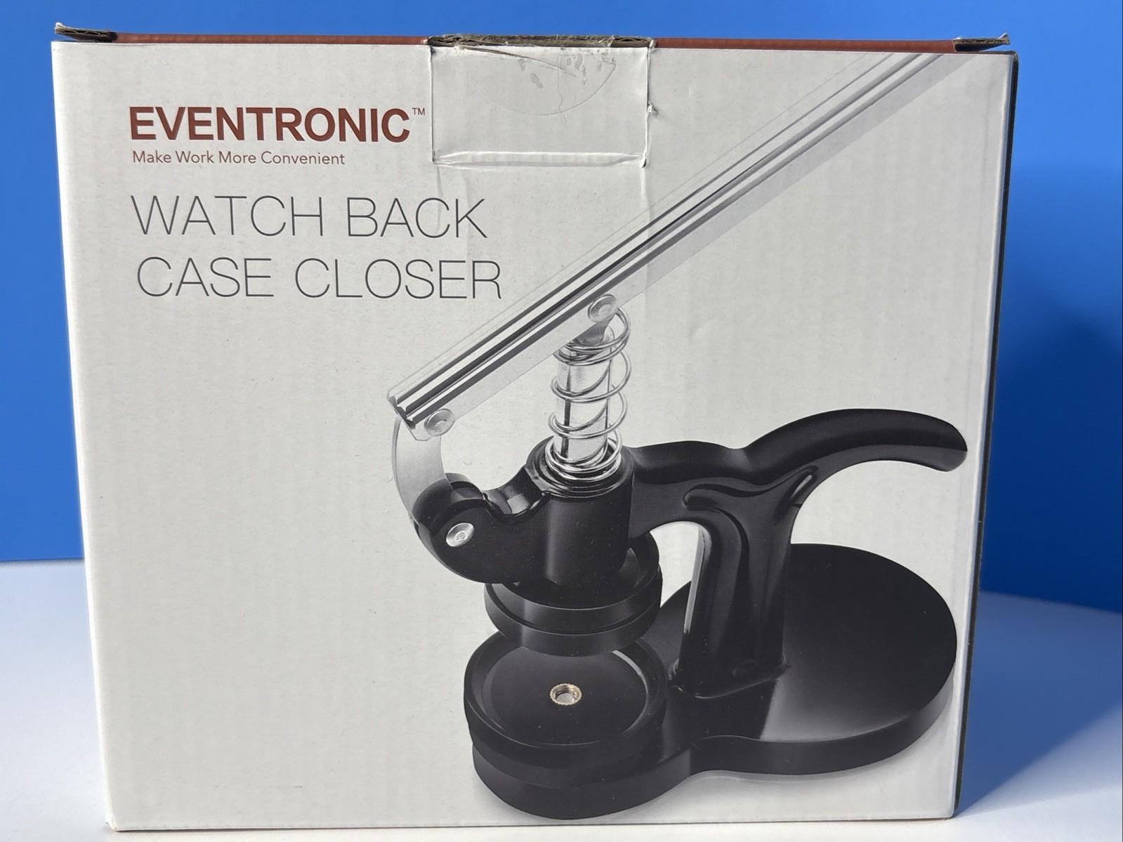 Eventronic Watch Press Set Back Case Closer w/ Molds, Black, New Open Box