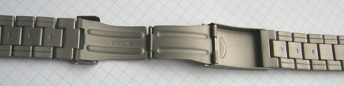 TITANUHRENARMBAND TITAN MASSIV aus dem Hause MABRO 22 mm TITANIUM SOLID BRACELET
