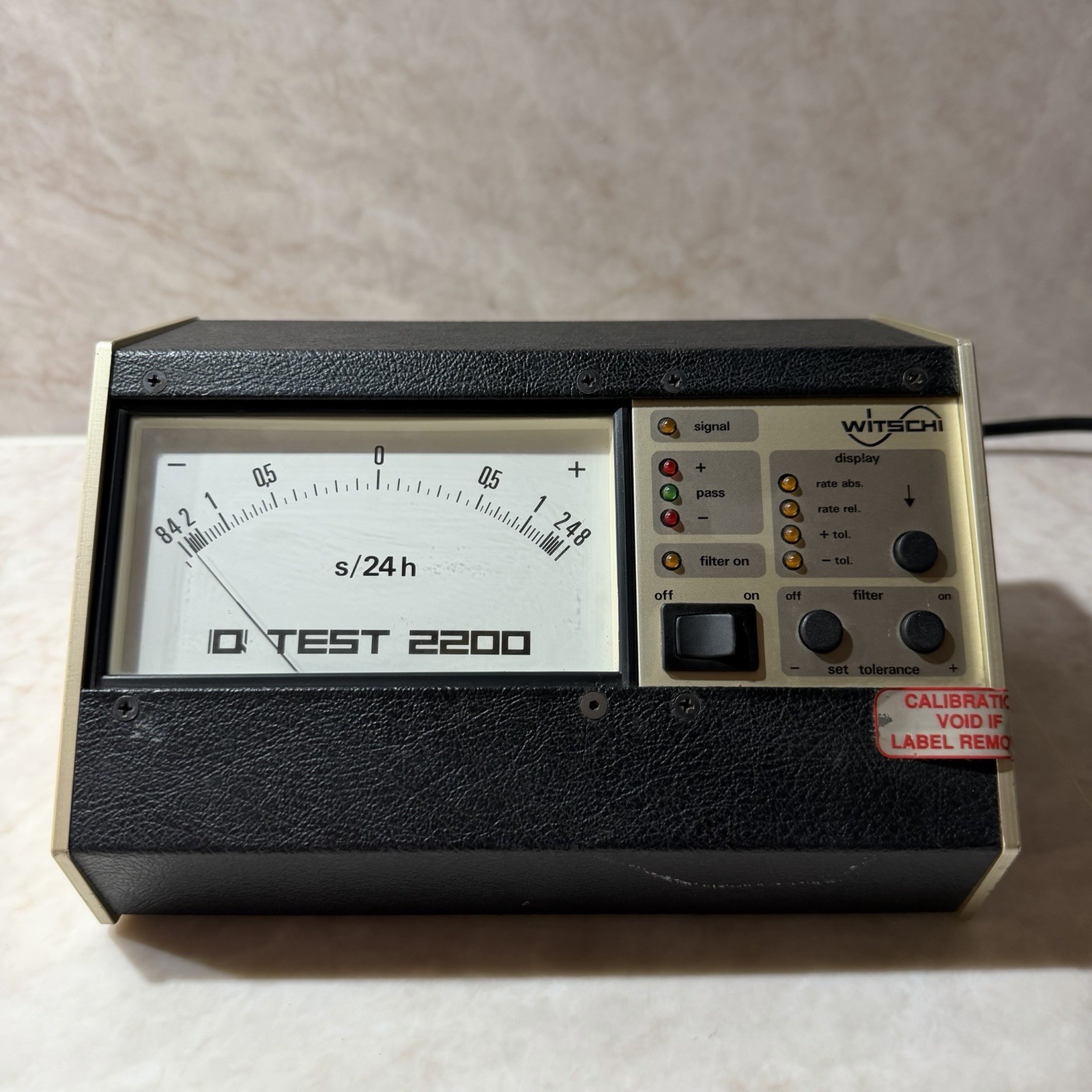 Witschi Q Test 2200 Watch Timing Machine Tester Swiss Vintage Powers On