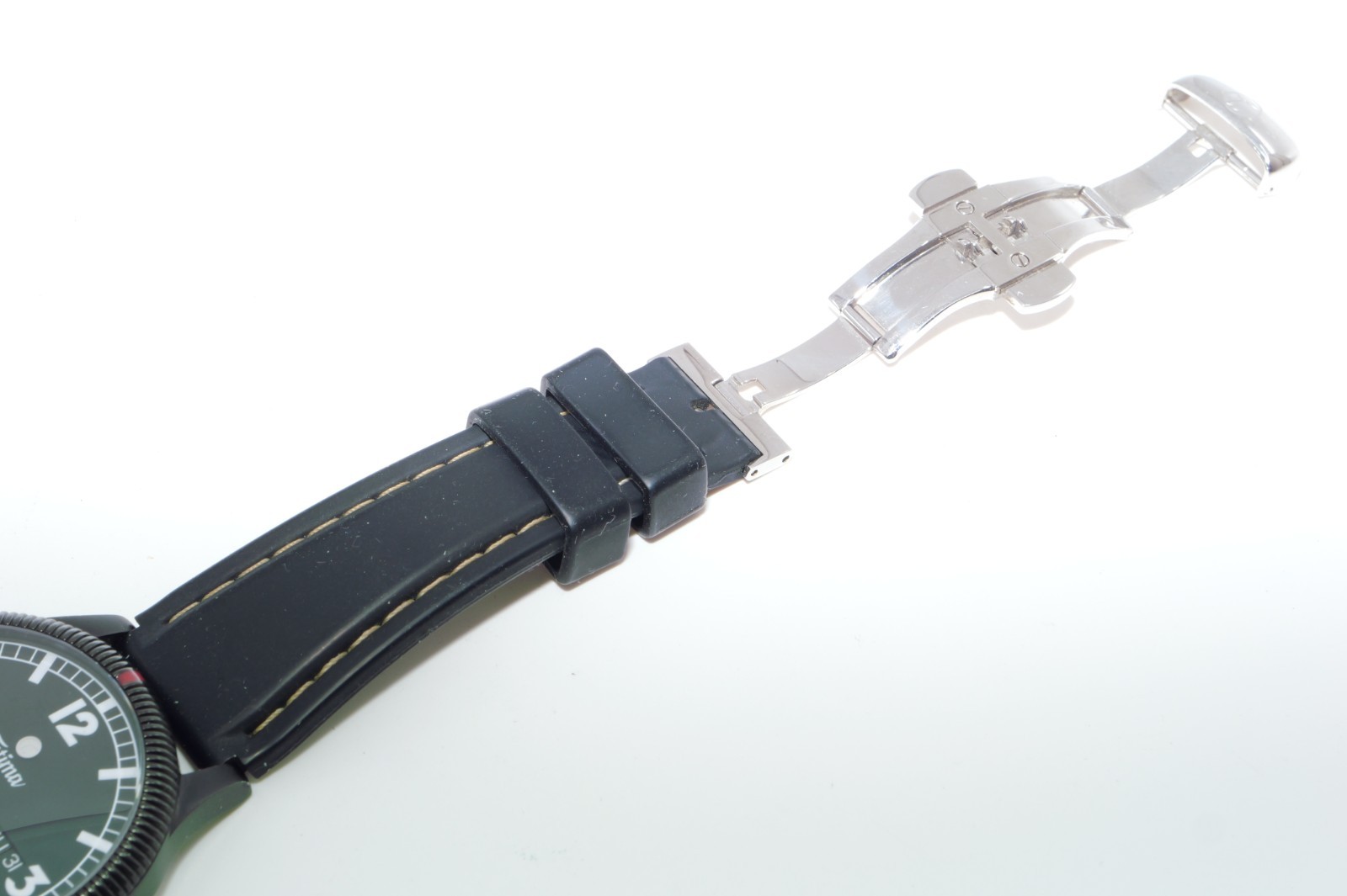 Tutima Grand Classic automatic black PVD watch. Rf 62811. Made in Germany