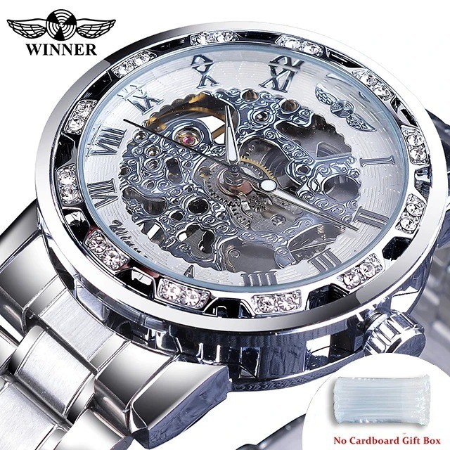 Winner Manual Mechanical Men’s Watch Luxury Skeleton