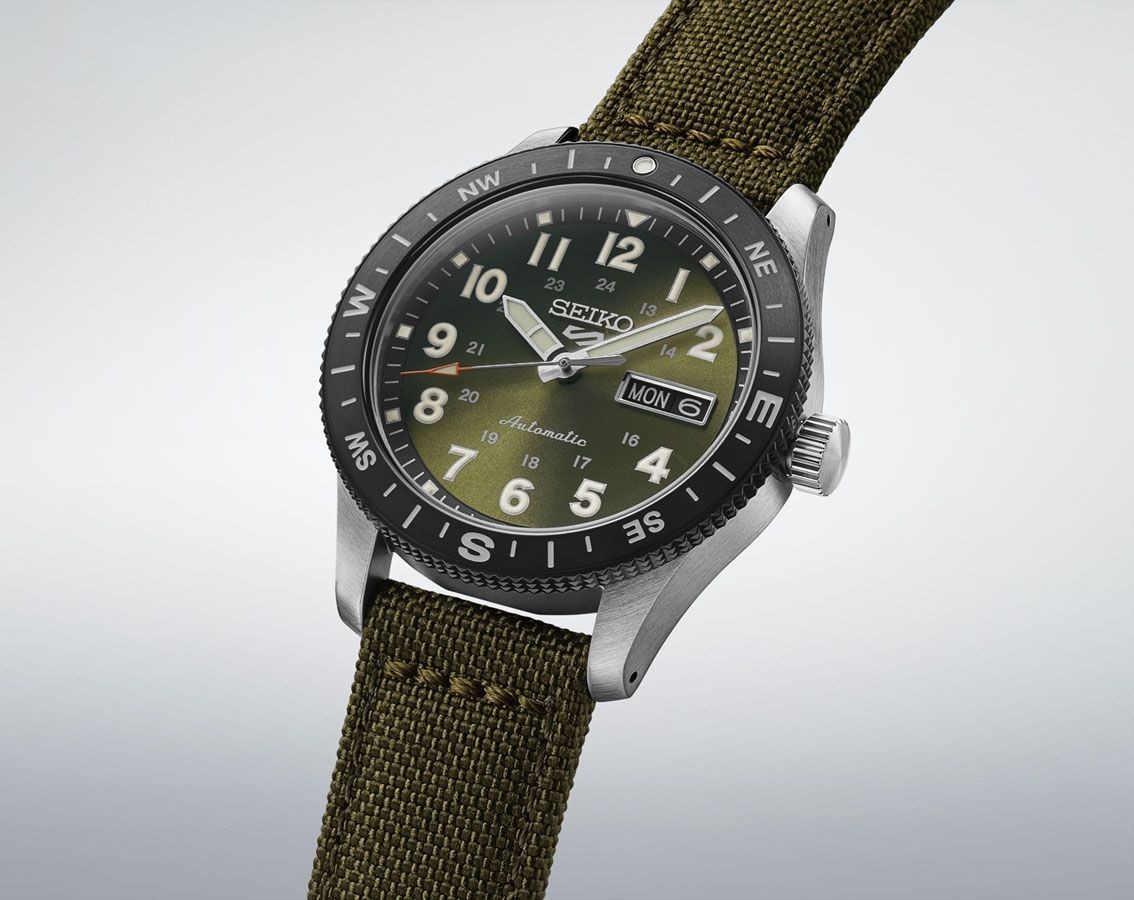 Seiko 5 Sports HDB008K1 Field Series Men’s Automatic Khaki Green Dial Watch