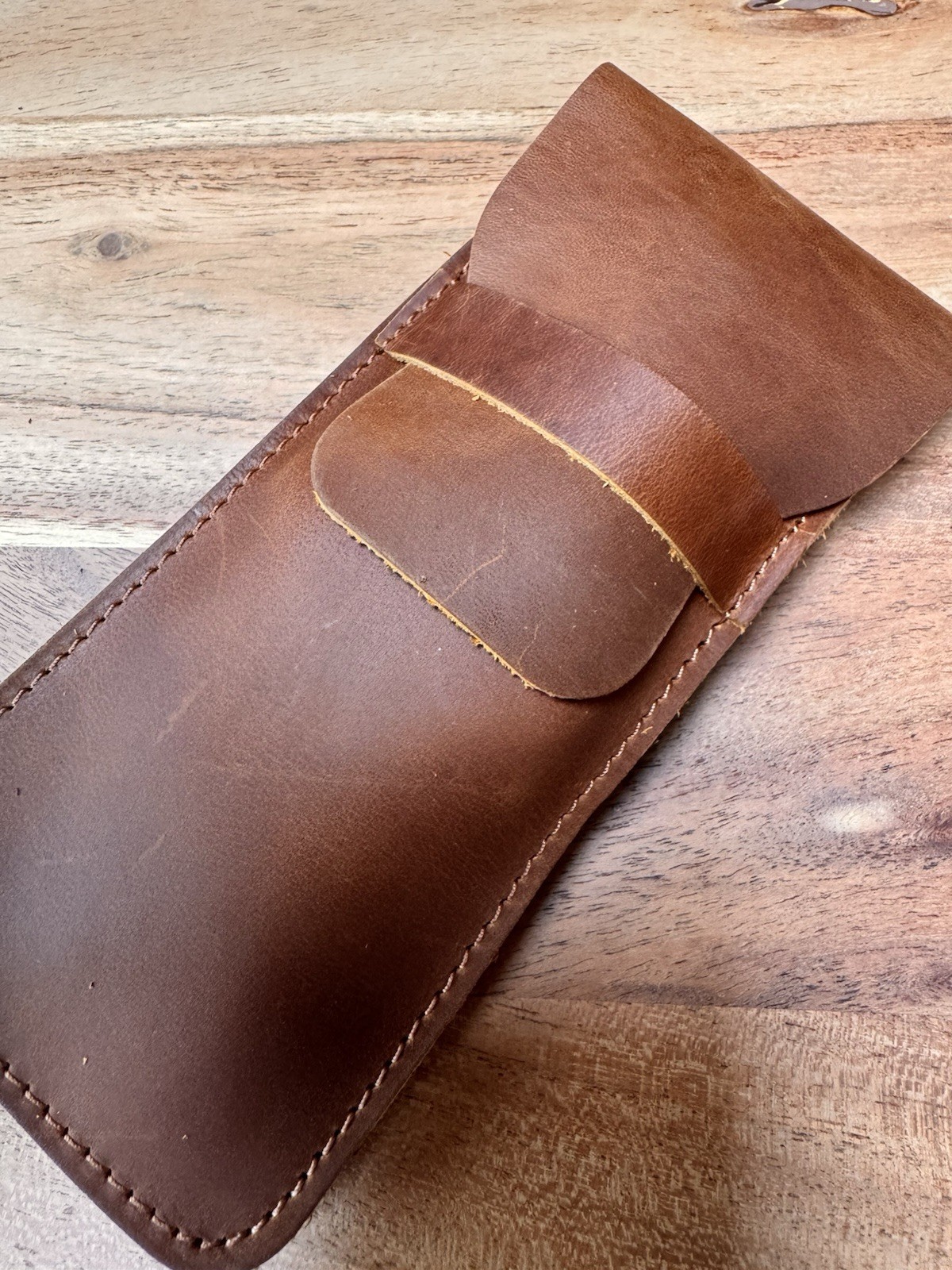 Watch travel case Real leather BROWN high End 7cm Width 38-42mm Ideal