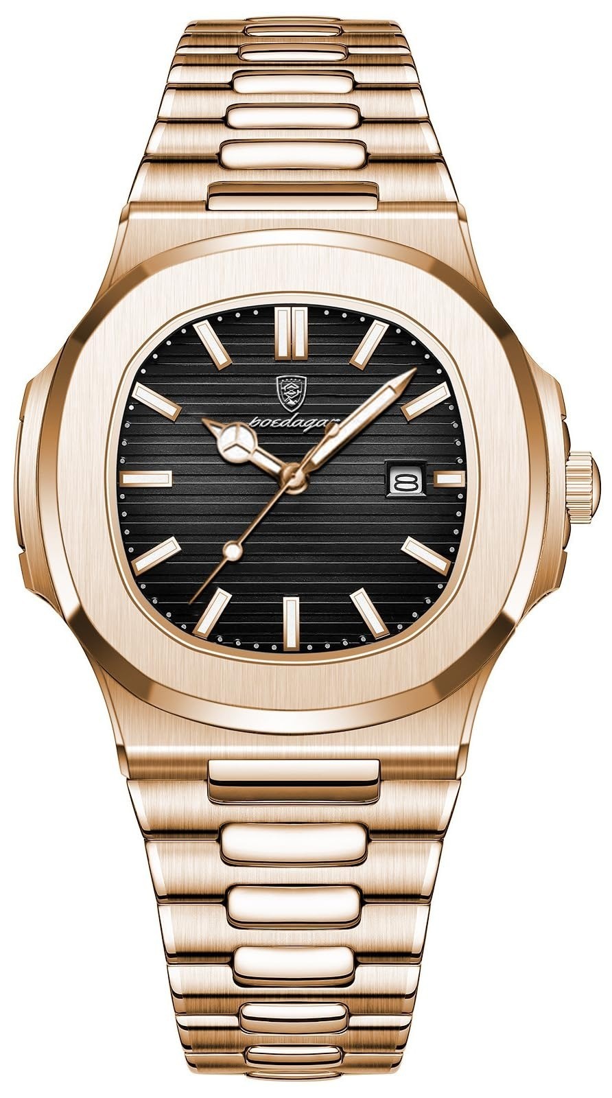 BESTKANG Men’s Quartz Movement Watch Waterproof Luminous Stainless Steel