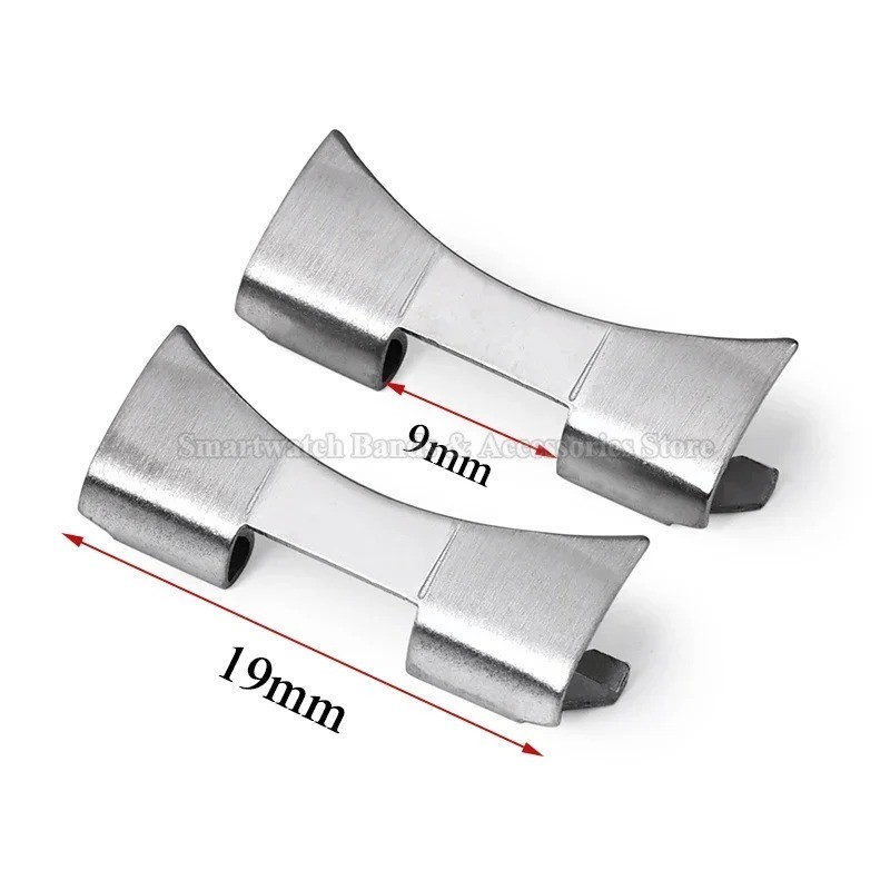 Stainless Steel Curved End Watch Band Adapter for Seiko Rolex 12-24mm Connectors