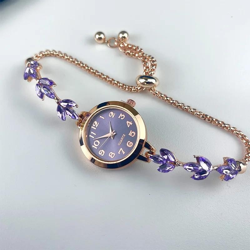 Luxury Women Quartz Watch Elegant Rhinestone Bracelet Reloj Mujer Gift