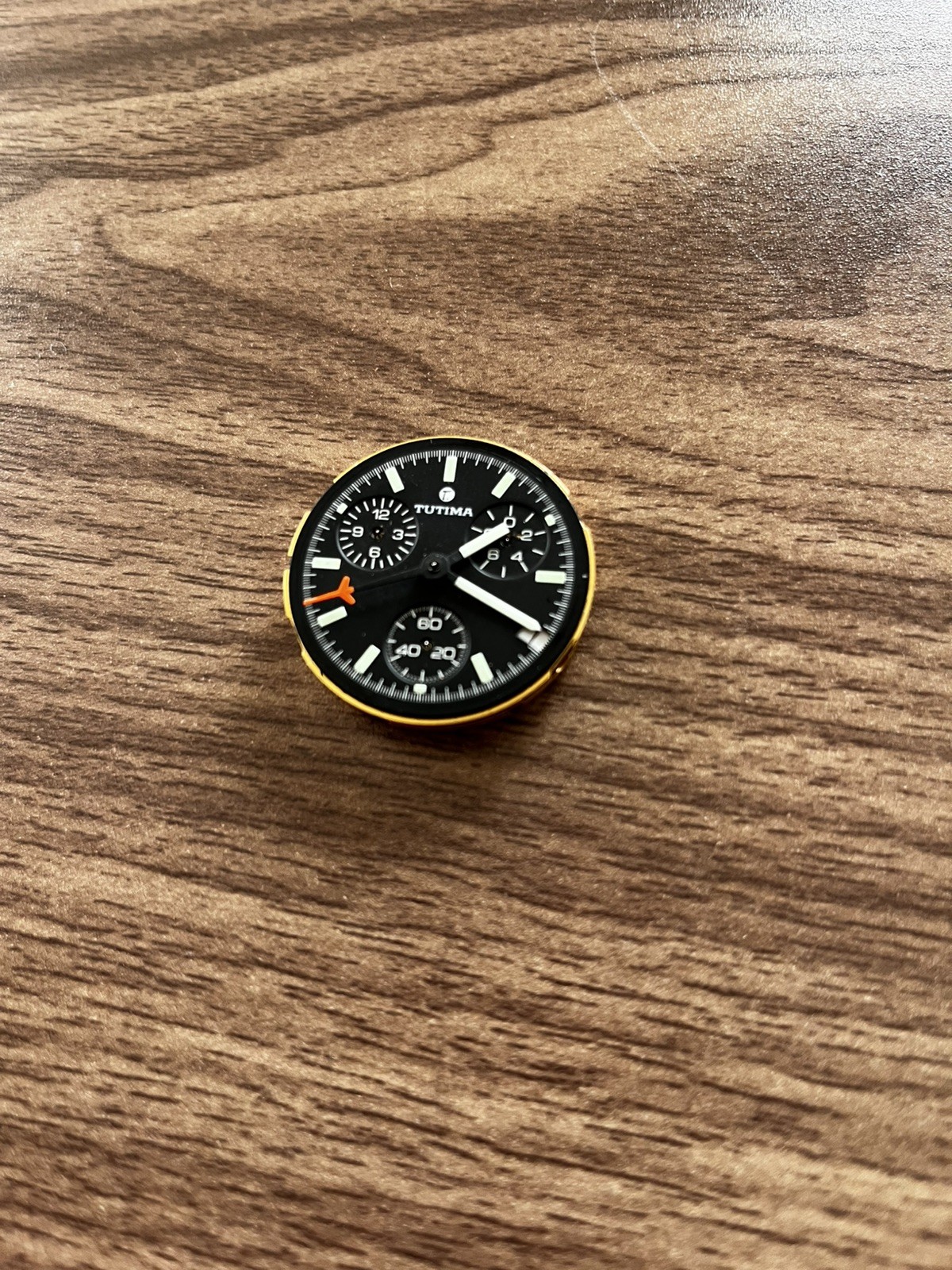 Tutima dial/movement ETA 251.262 without sub dial hands. Working movement.
