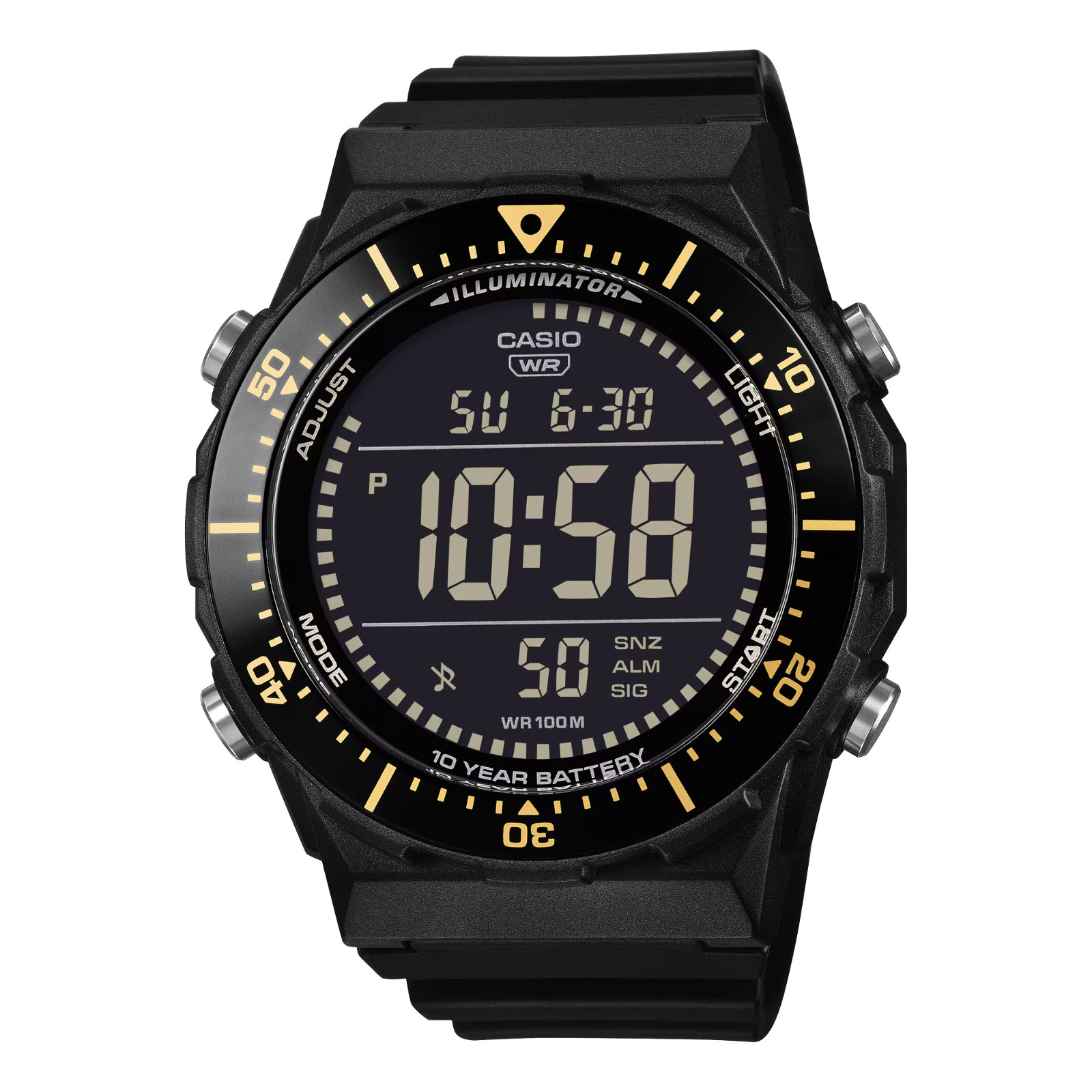 Casio AE1700WH-1BV, Chronograph Watch, Illuminator, 3 Alarms, 10 Year Battery