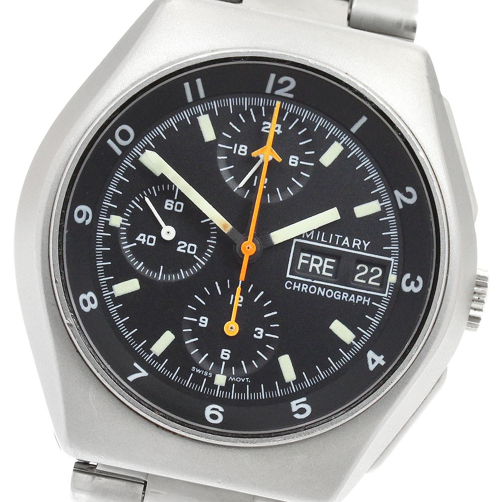 TUTIMA military chronograph Day date black Dial Automatic Men’s Watch_935098