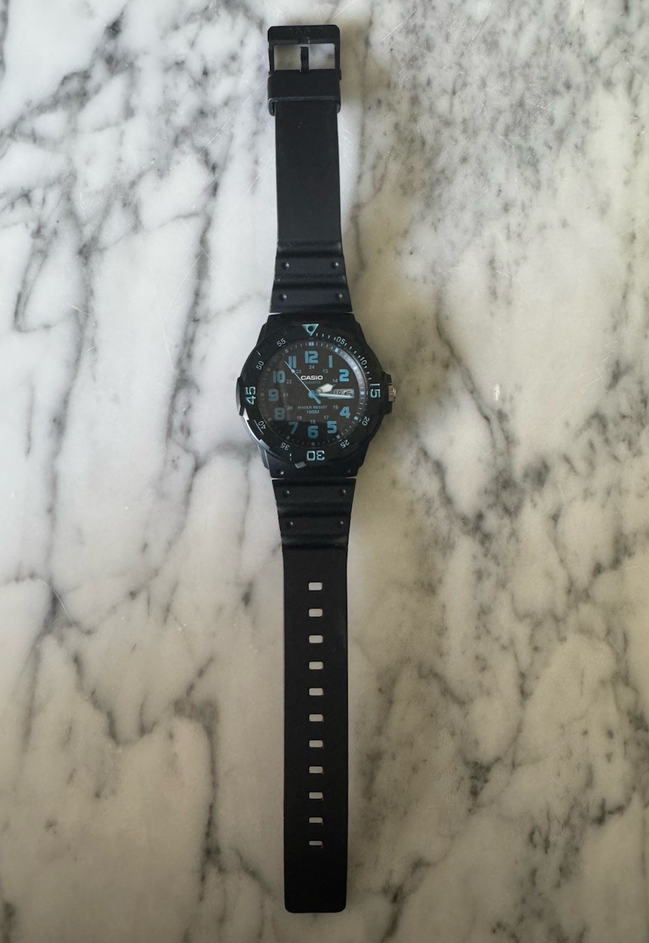 Casio MRW-200H 5125 Quartz Diver 43mm Day-Date New Battery NICE