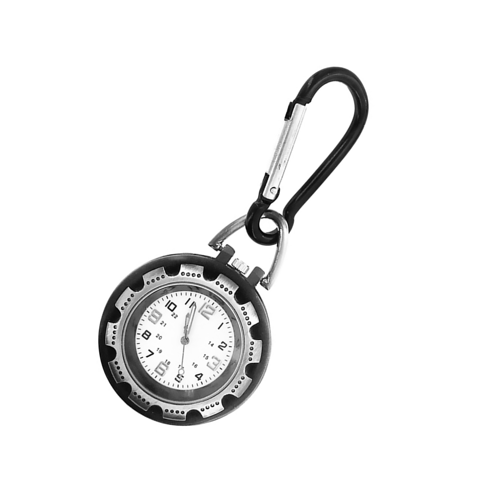 New Alloy Backpack Clip-on Carabiner Quartz Pocket Watch Fit For Outdoor Hiking