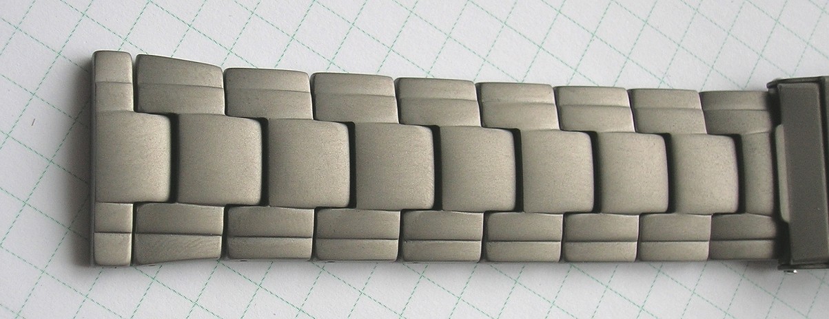 TITANUHRENARMBAND TITAN MASSIV aus dem Hause MABRO 22 mm TITANIUM SOLID BRACELET