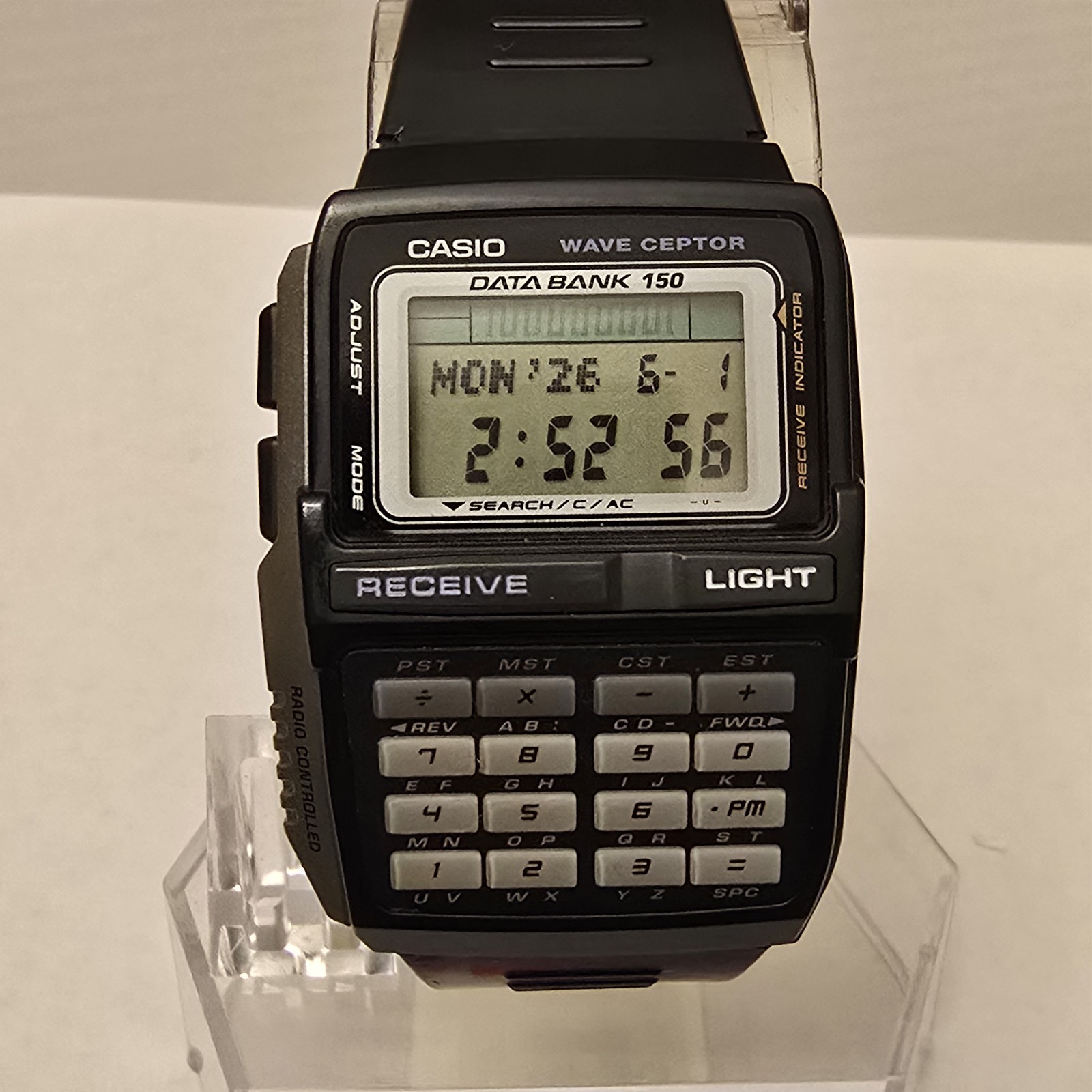 Casio Data Bank DBC-W150 Calculator Vintage Digital Watch NOS Rare!