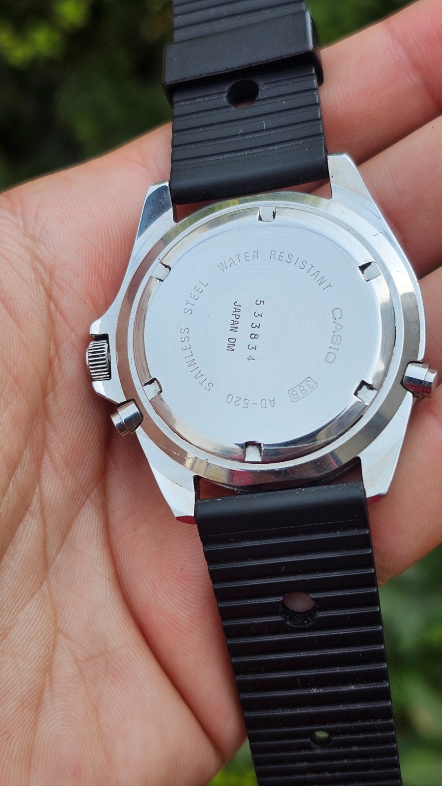 Casio AD-520 (Arnie Smile) AD-Analog-Digital Chronograph – 100M Water Resistant