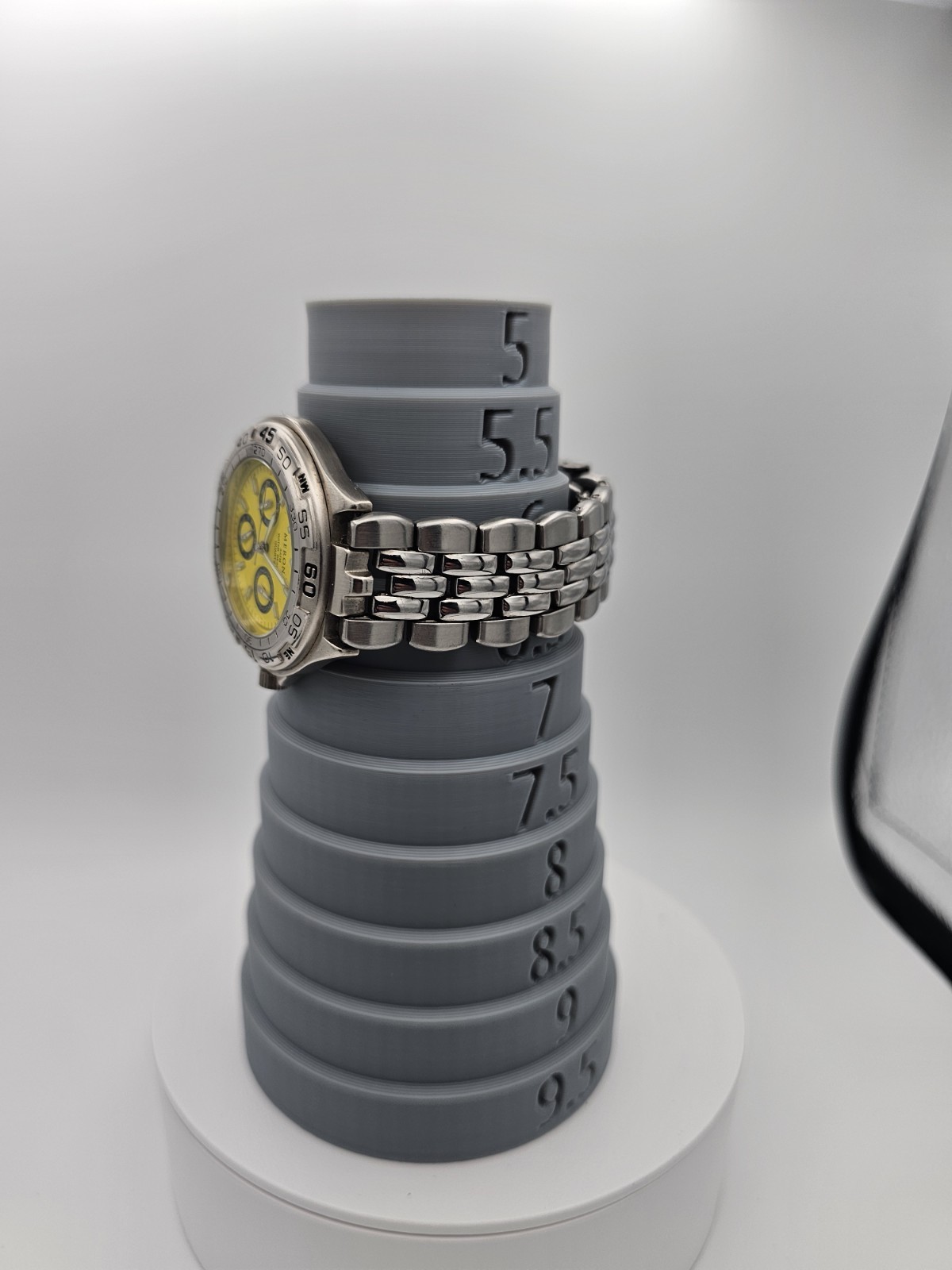 Merona Women’s Quartz Analog 39.3mm Yellow Dial Silver Bracelet 30m
