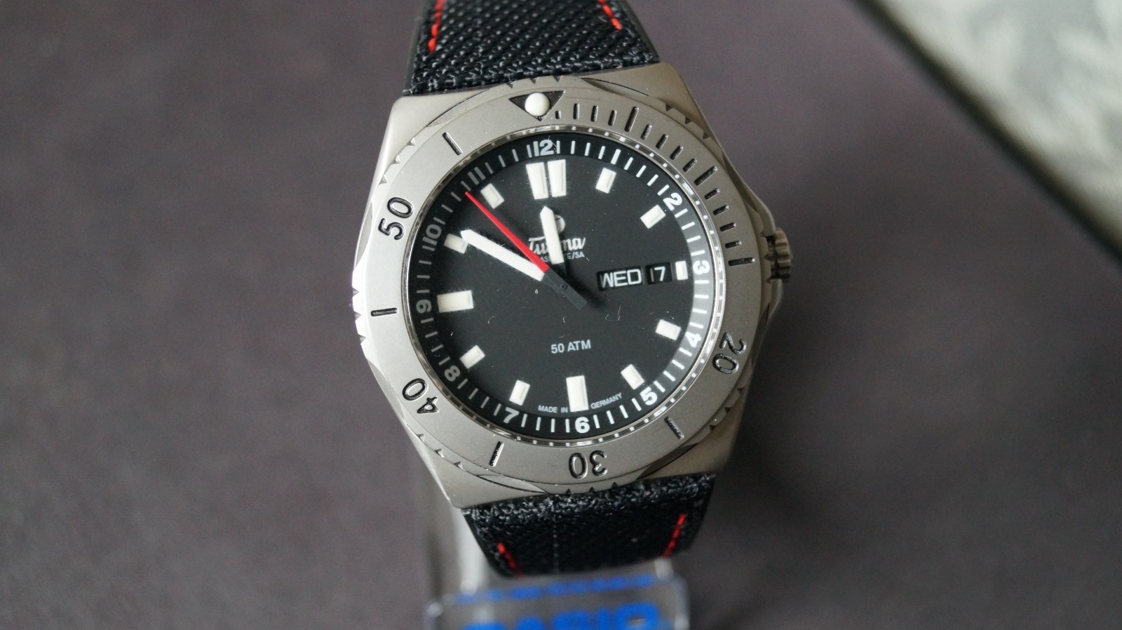 Tutima M2 Seven Seas 6151-01 Titanium black date day case 44mm 500m automatic