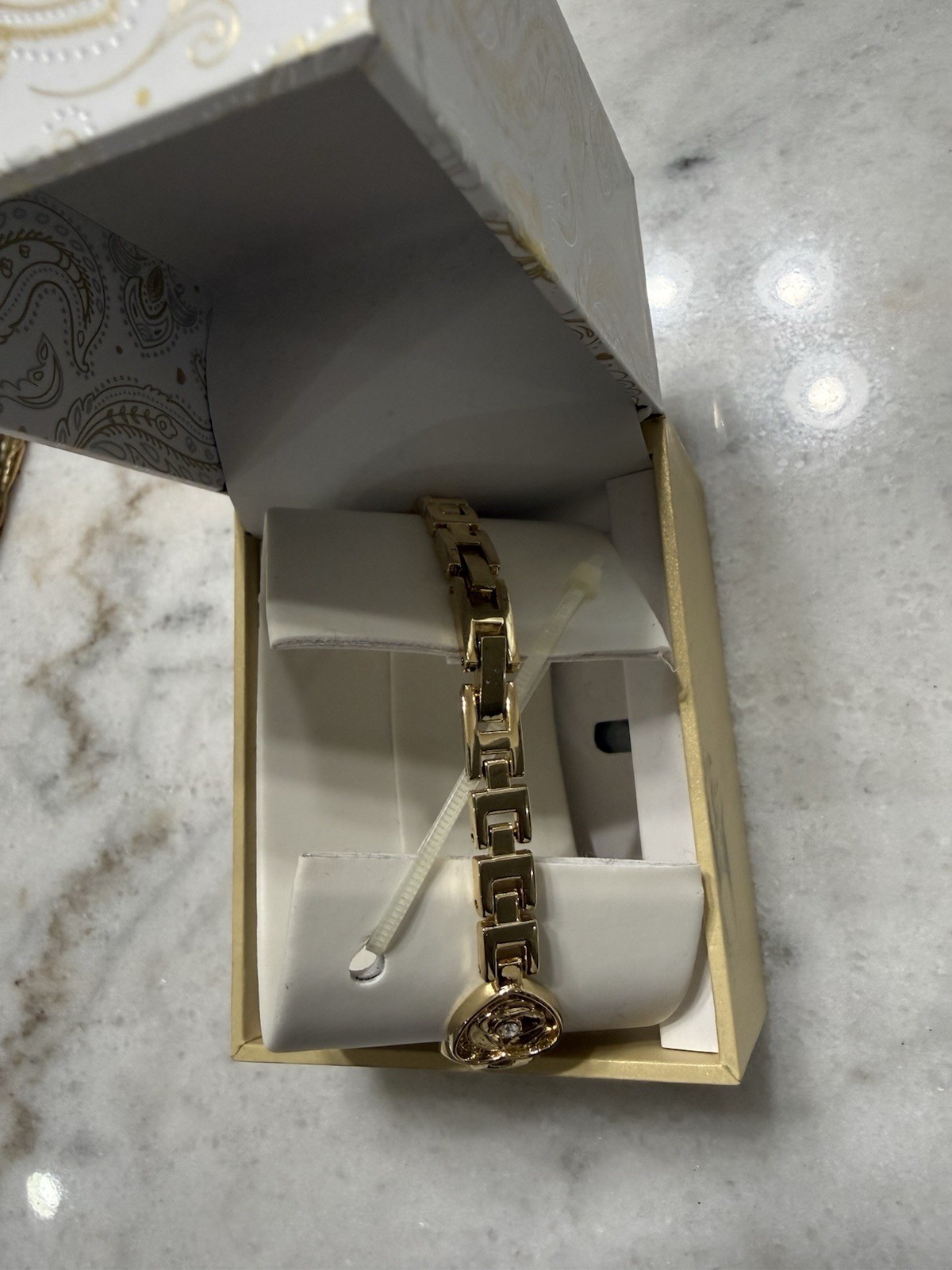 Charter Club Women’s Silver Tone Crystal Bracelet Watch