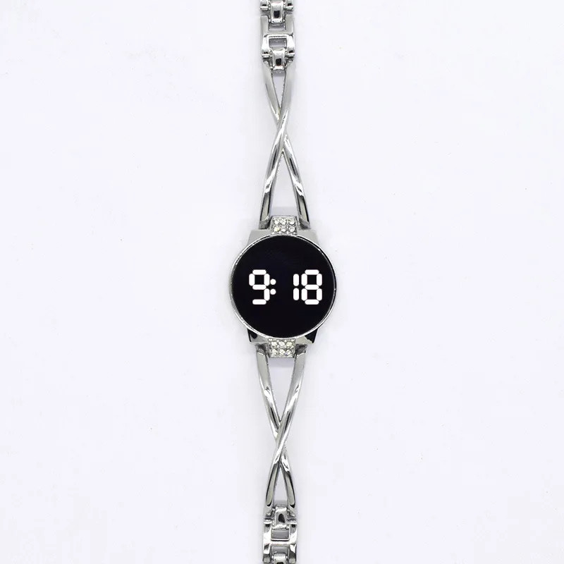 MAYZHISU Fashion LED Watch for Women Touch Screen Ladies Wristwatch Digital