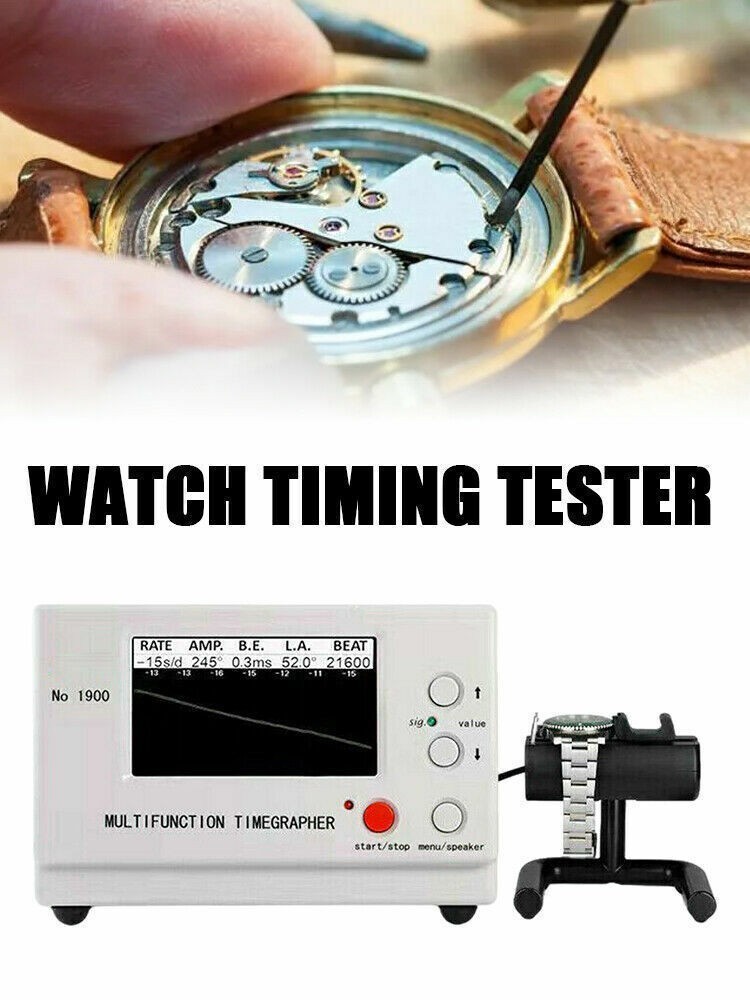 Weishi No.1900 Timegrapher Mechanical Watch Timing Machine Multifunction New