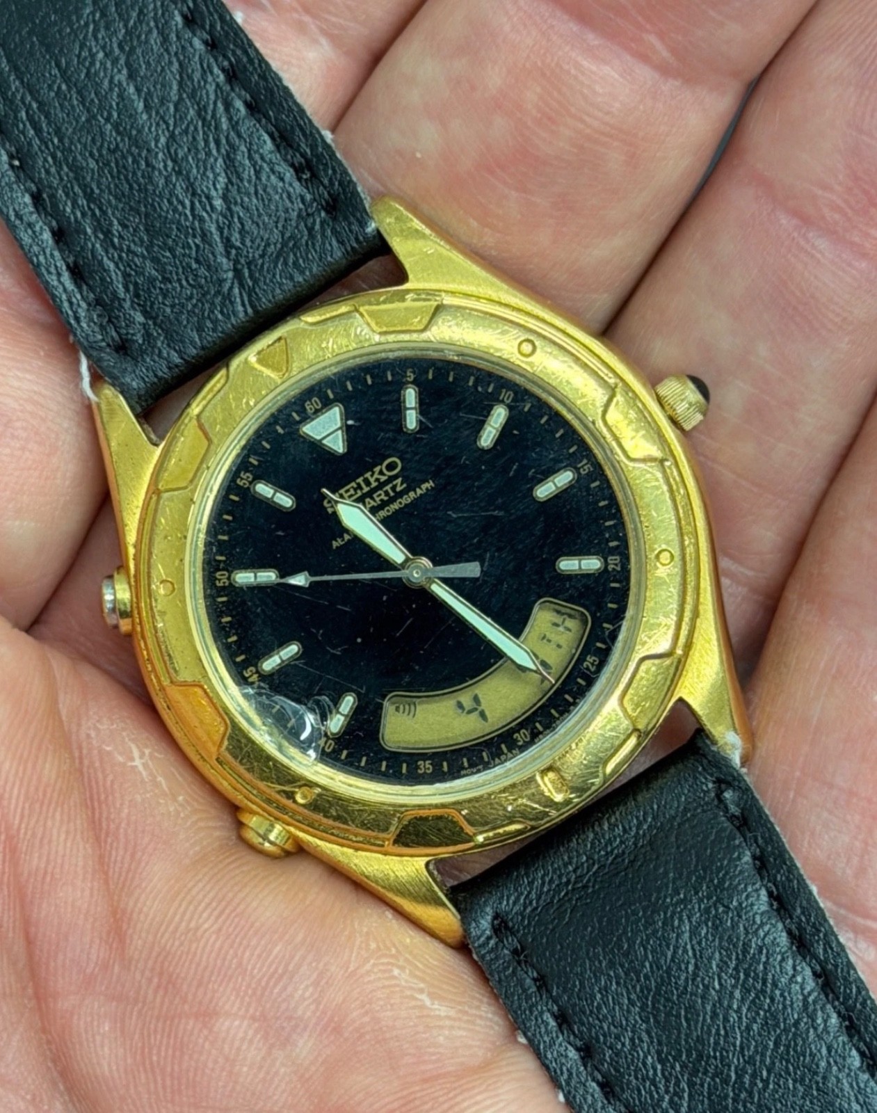 Vintage Seiko Chronograph Ana-Digi H801-7001 (Read The description)