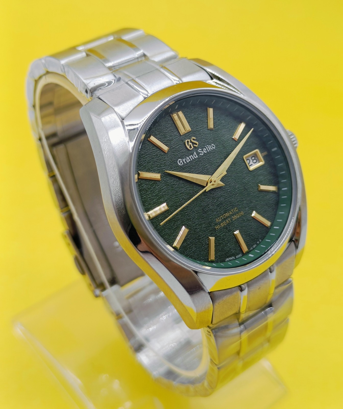 Vintage Grand Seiko Automatic Date Indi Green Dial Men’s Wrist Watch Free Ship