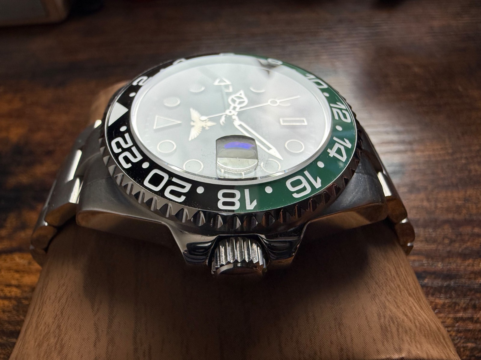 Custom made Watch Sprite Style GMT with NH34 Automatic movement