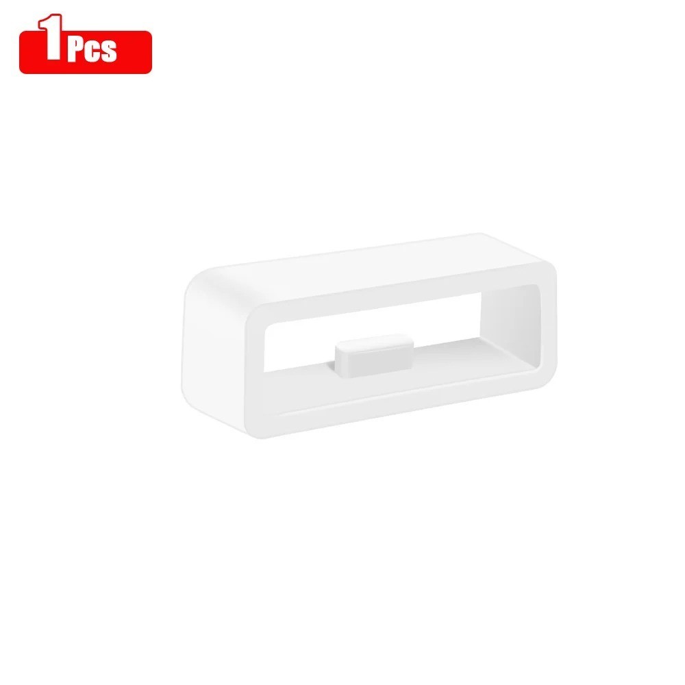 10-Pack Silicone Watch Strap Band Hoop Loop Retainer Buckle Holder Ring Keeper