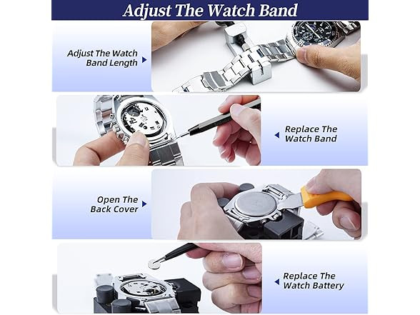 Eventronic Professional Watch Repair Kit & Battery Replacement Tool Set – NEW
