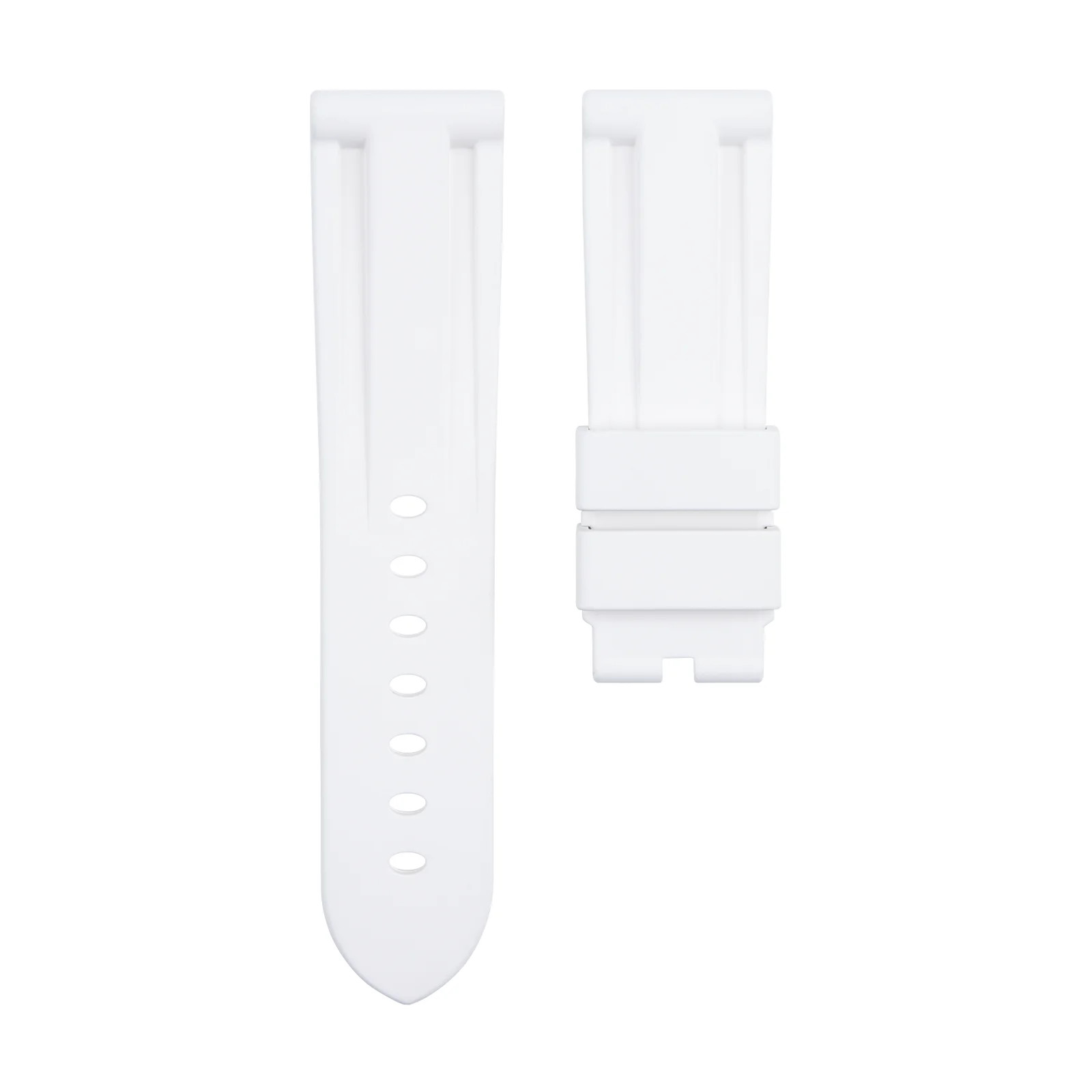 22mm 24mm FKM Rubber Watch Band Strap Replacement For Panerai Series Watches