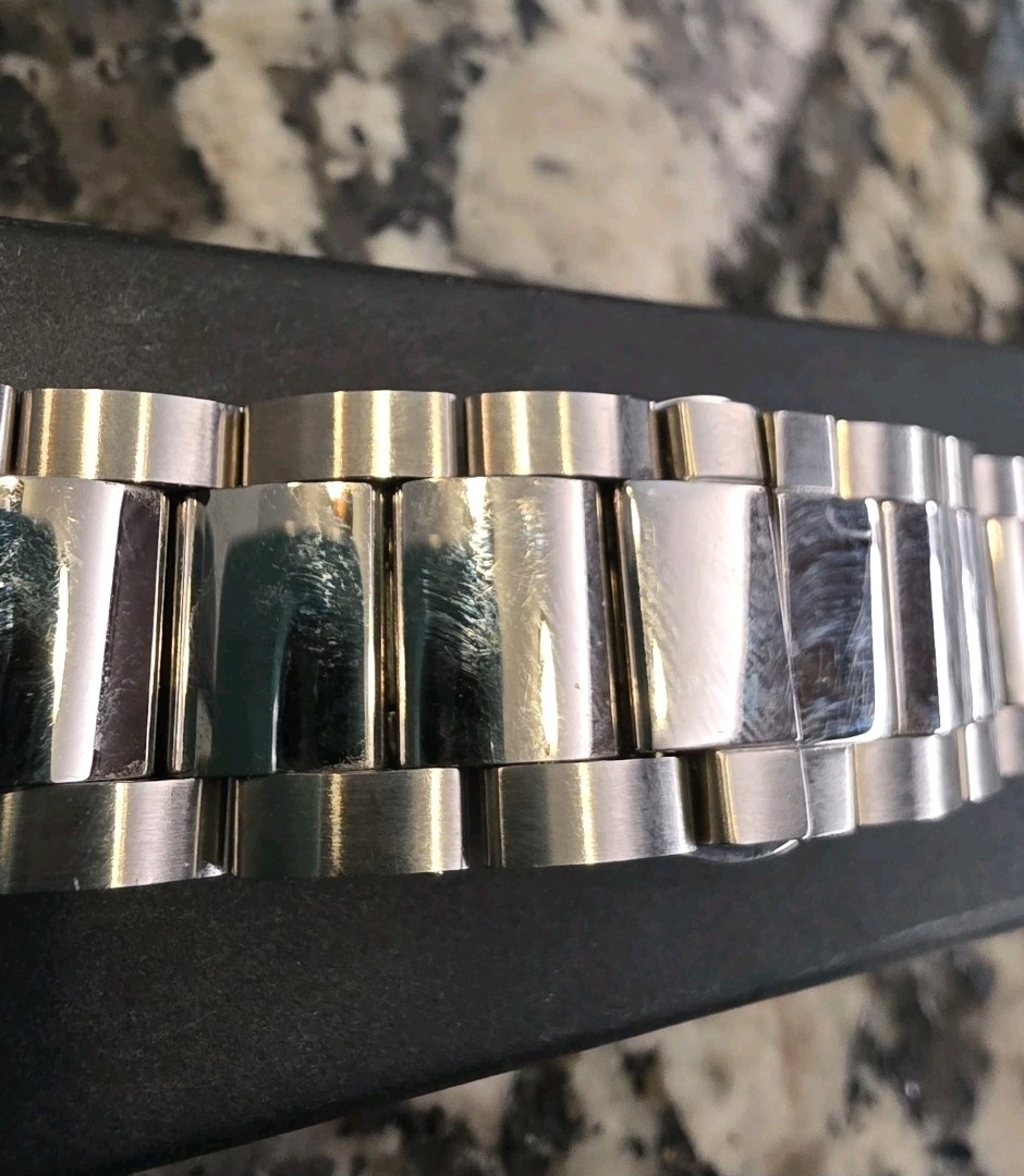 Shinola 20mm Stainless Steel 3-Link Bracelet READ Damaged