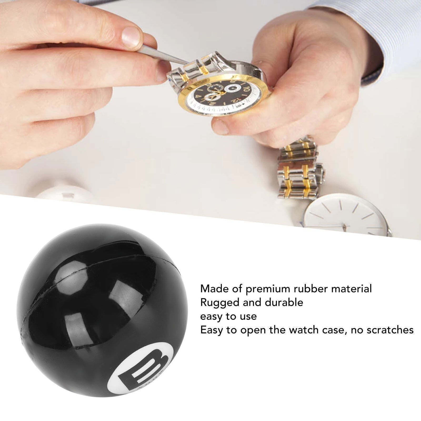 Watch Repair Ball Rubber Inflatable 7cm Dia Easy Use Watch Case Open Friction