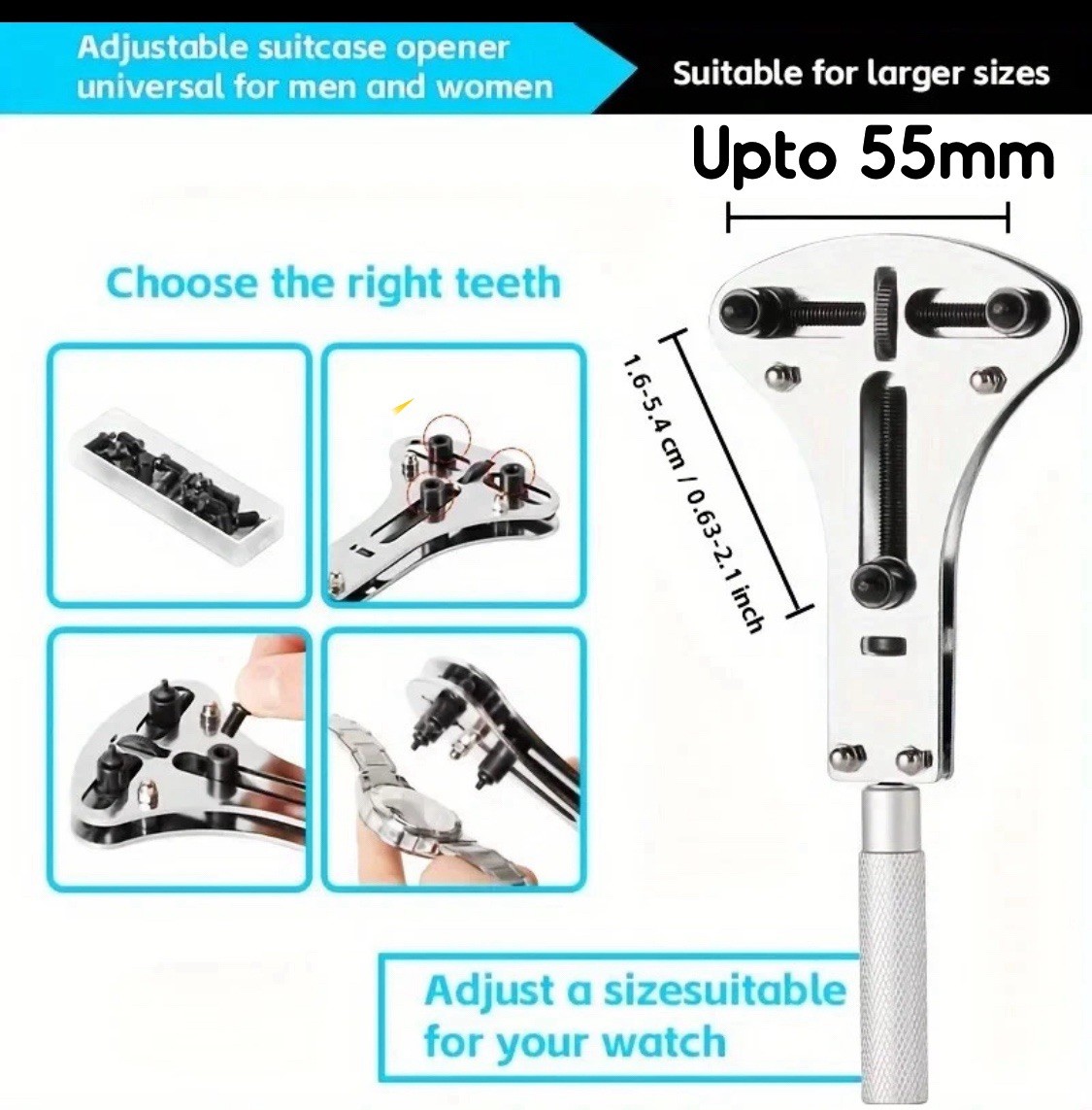 Watch Repair Kit Professional Battery Link Case Removal Replacement Adjust Tools