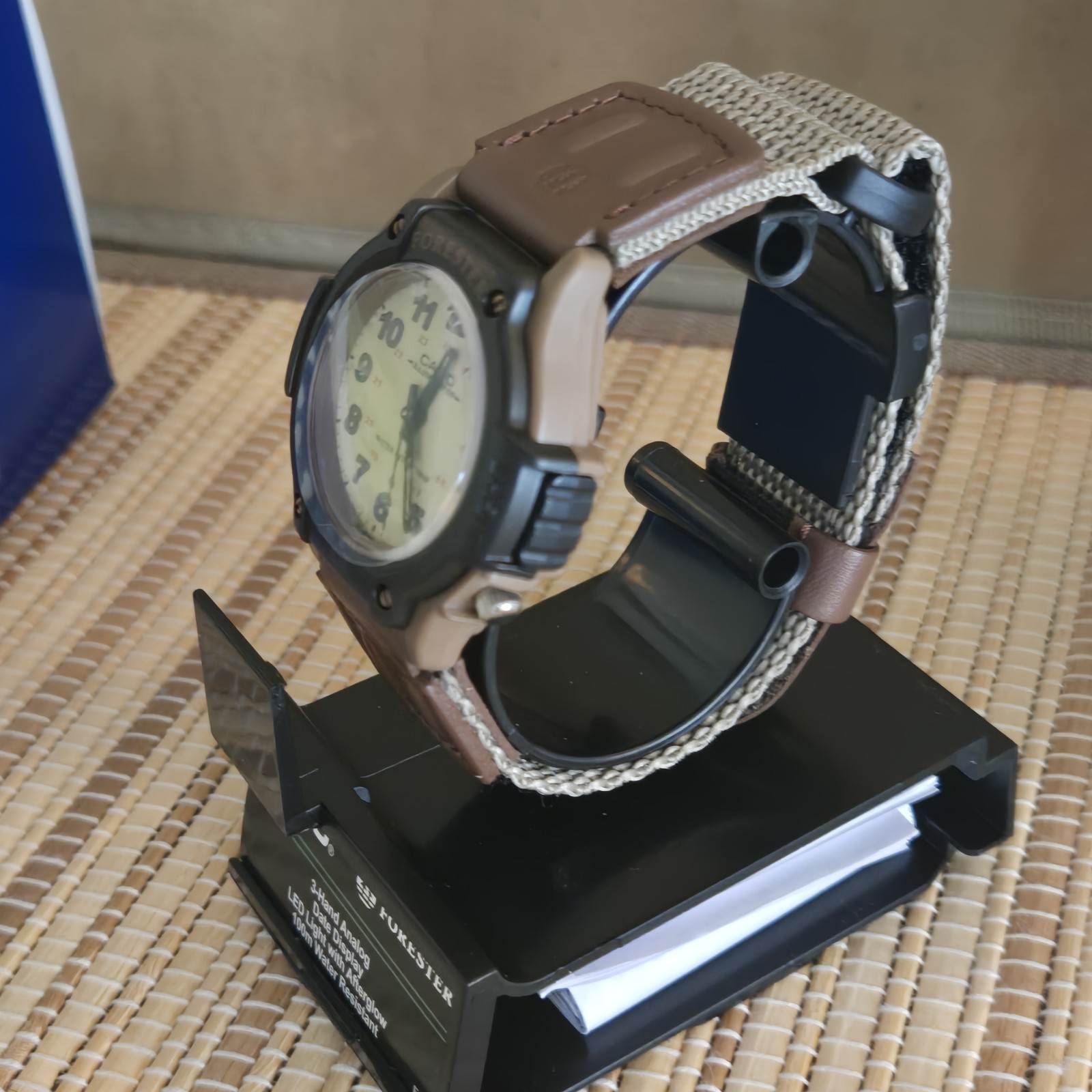Casio Forester Men’s Watch 5-Year Battery, Indiglo Backlight, Khaki Strap