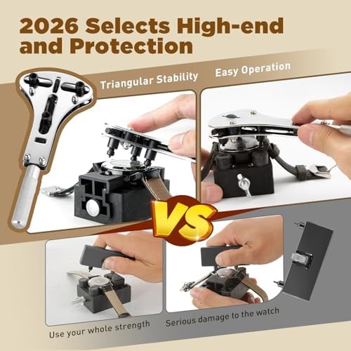 Eventronic 154PCS Watch Repair Tool Kit with Watch Press