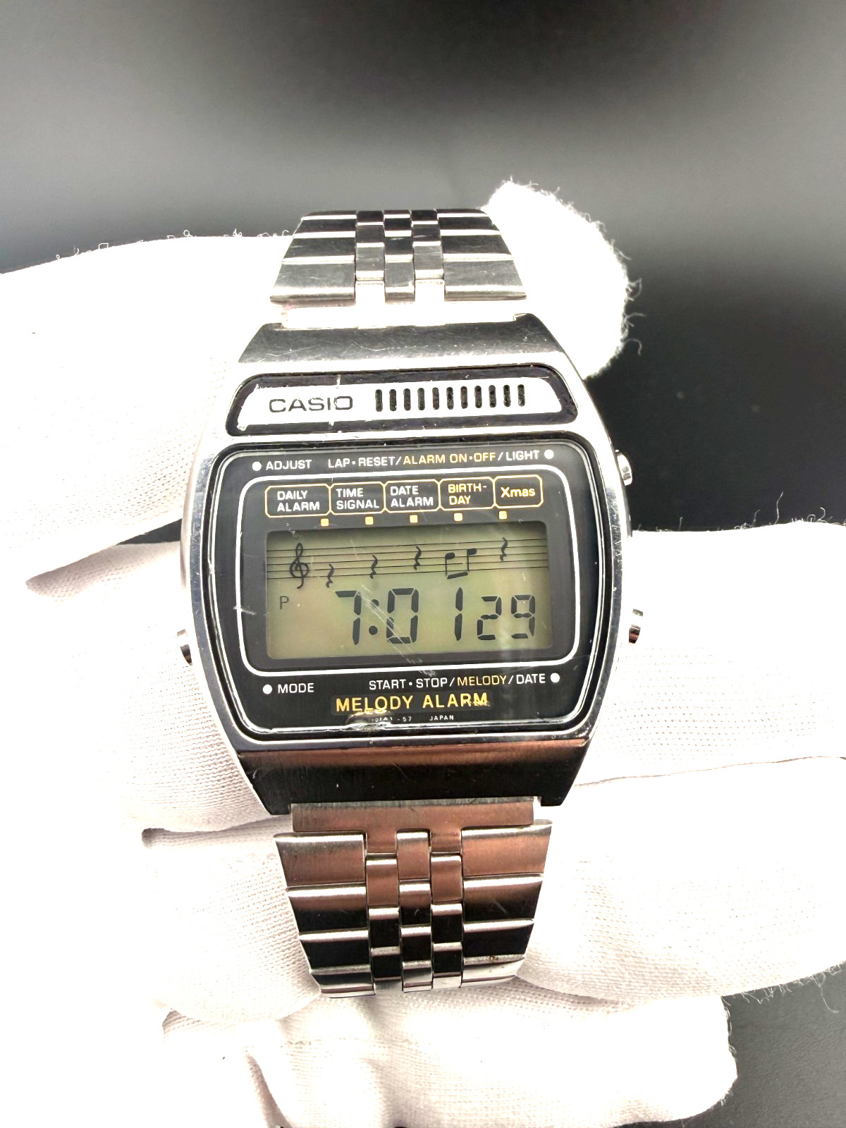 Rare Vintage Casio Melody Alarm M1230 Digital Watch Japan