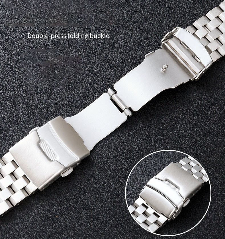 18-24mm Solid Brushed Stainless Steel Watch Strap Band Smart Watchband US Stock