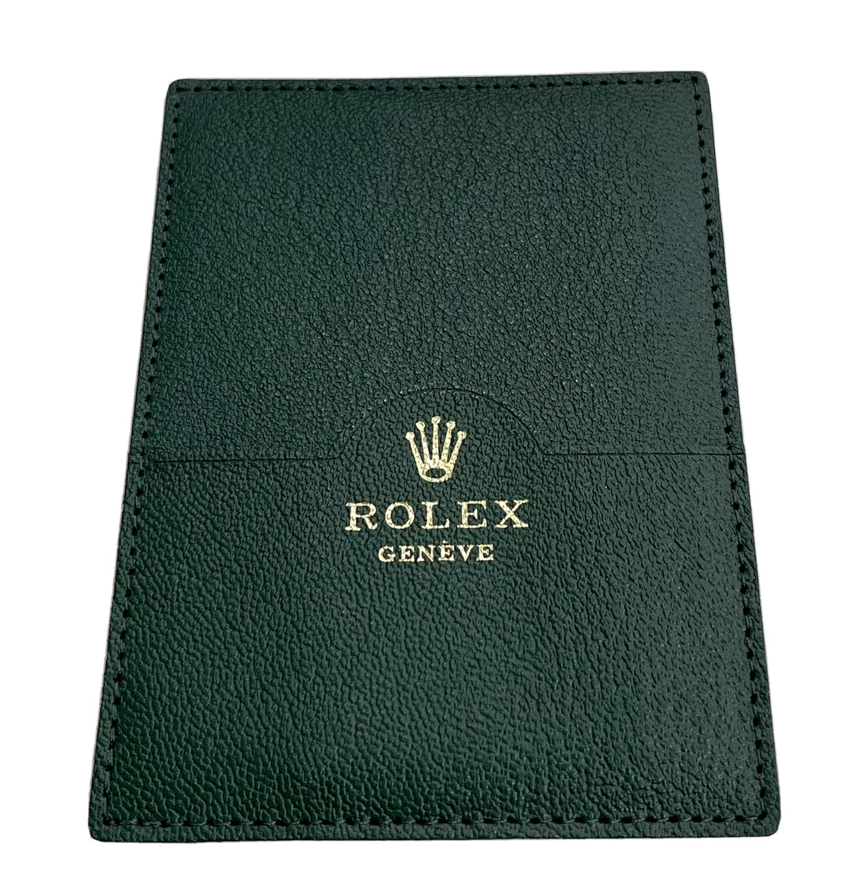 Original Vintage Rolex Booklet Manual Papers Holder Green Leather 90s-2000s