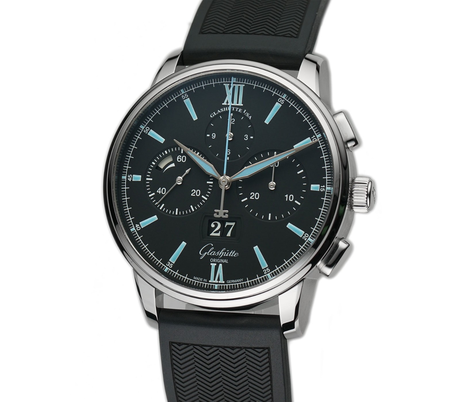 Glashutte Senator 42mm Chronograph Panorama Date Steel 1-37-01-03-02-33 – 2022