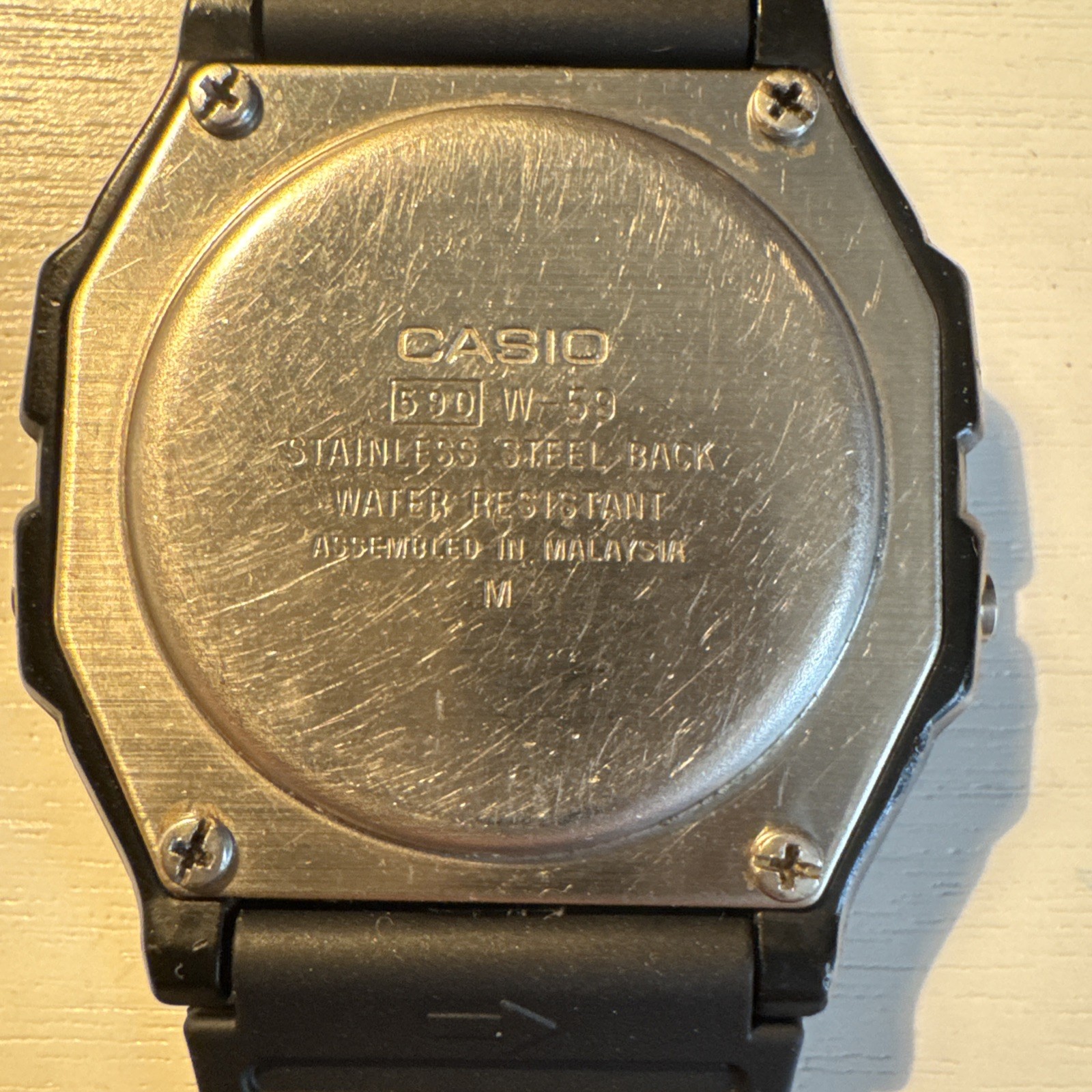 Casio W59 W-59 Module 590 Vintage Watch Tested Working Backlight