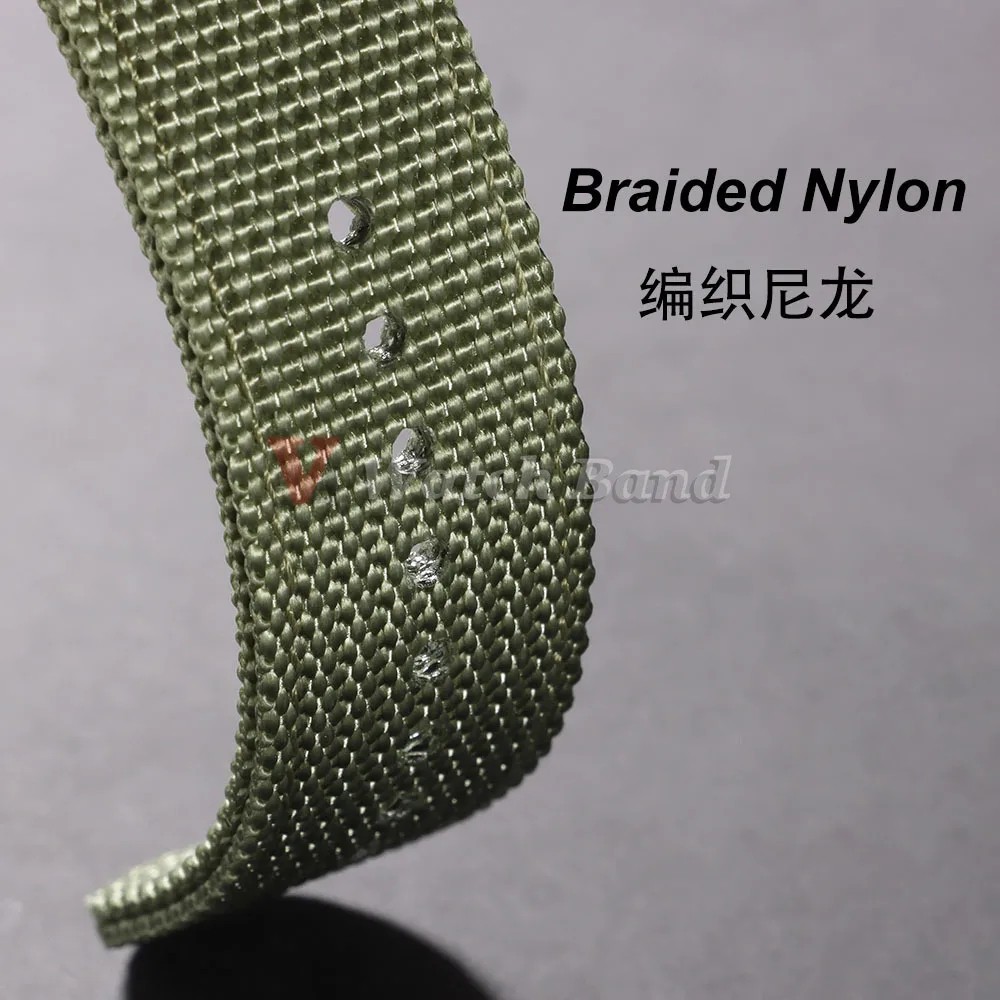 High Quality Nylon Watch Band Canvas Watch Strap Single Pass 18mm 20mm 22mm