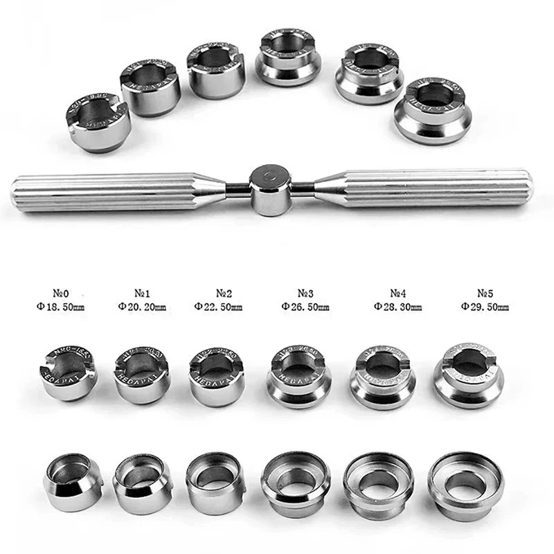 Watch Back Case Opener Tool for Rolex Tudor Repair Screw Wrench Kit